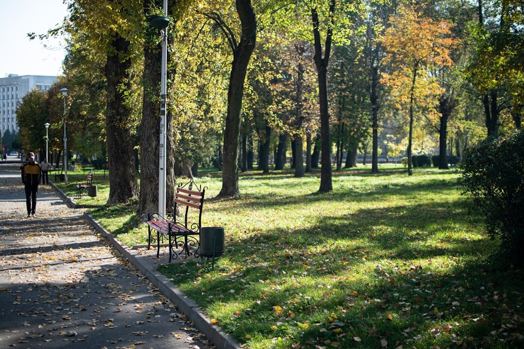 Skupina umirovljenika sjedi zajedno na klupi u parku i razgovara
