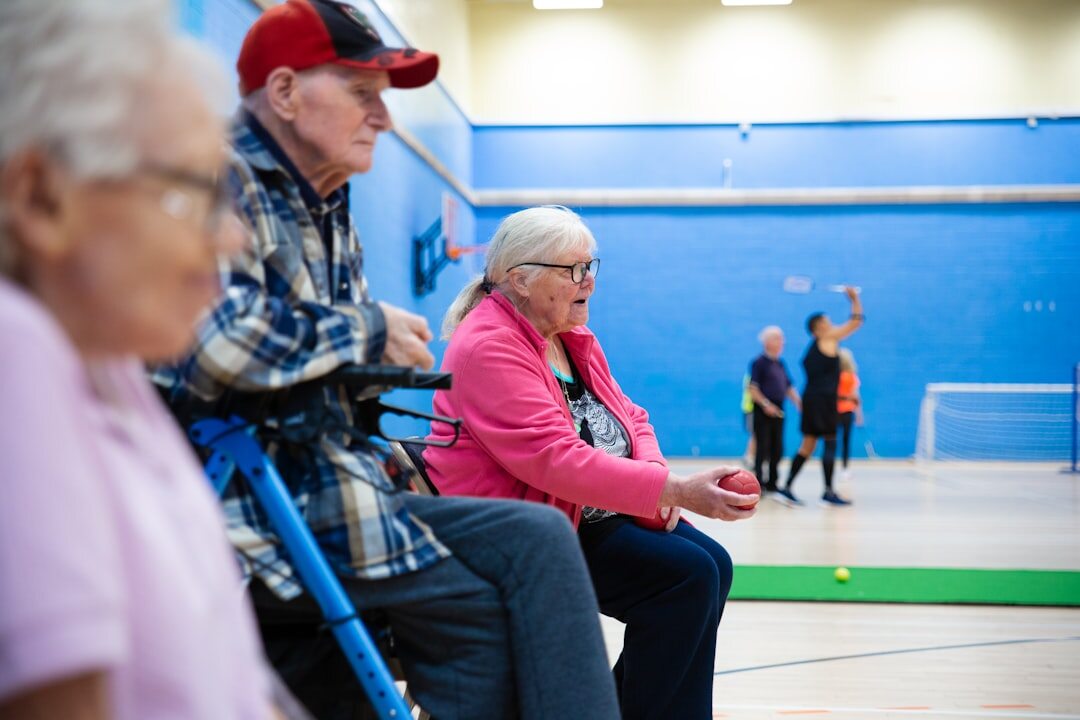 seniors in community center